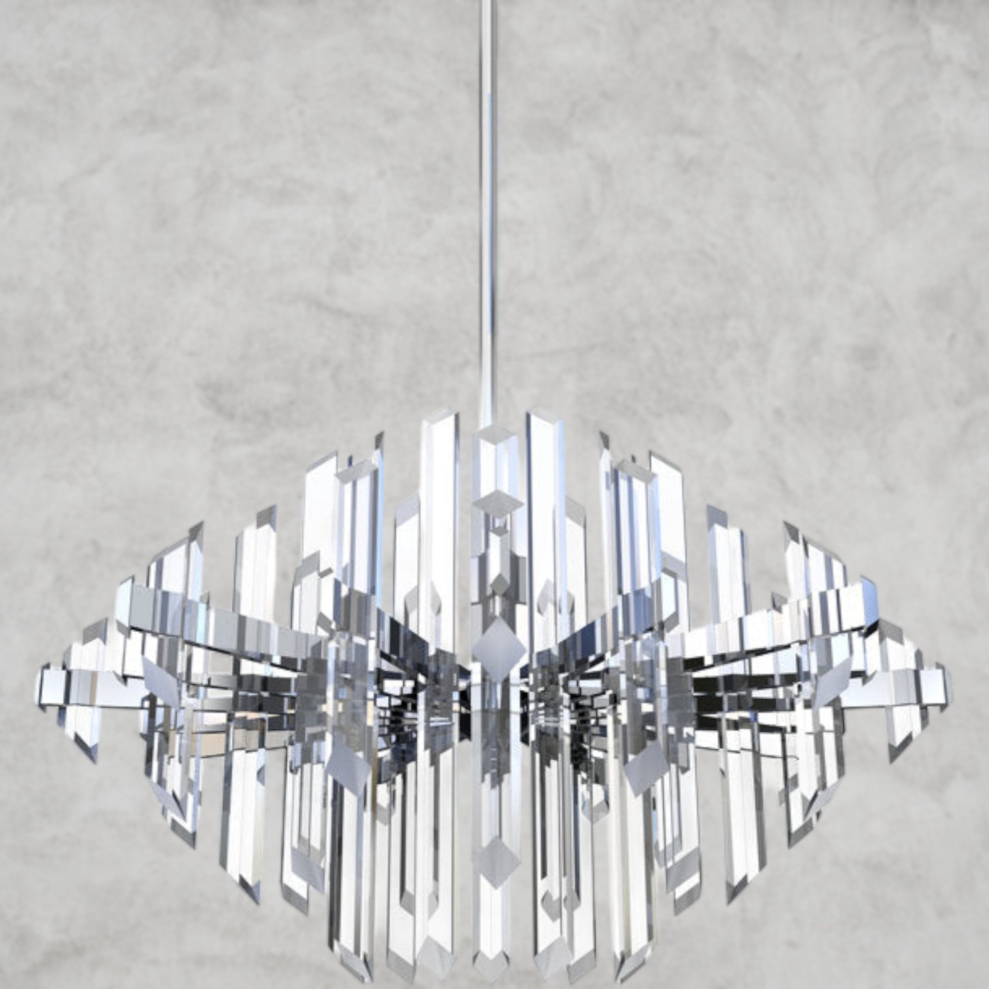 Facets 1-Light Kitchen Island LED Chandelier