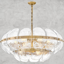 Lillia 9 - Light Steel Dimmable Chandelier