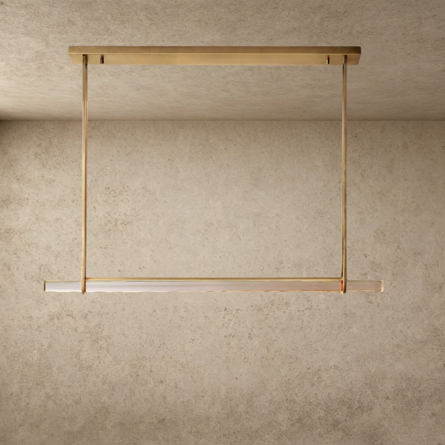 Audubon Crystal Linear Single Bar Chandelier
