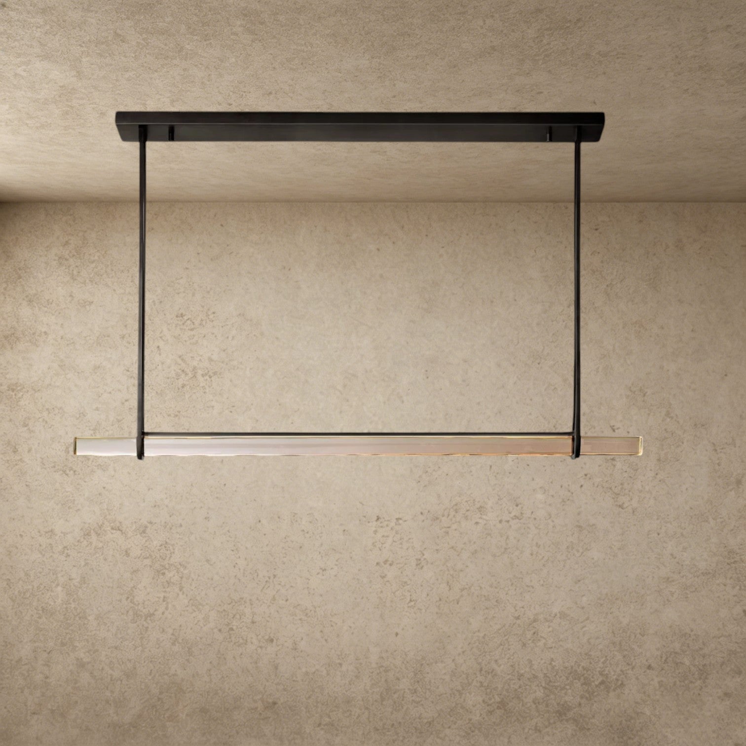 Audubon Crystal Linear Single Bar Chandelier
