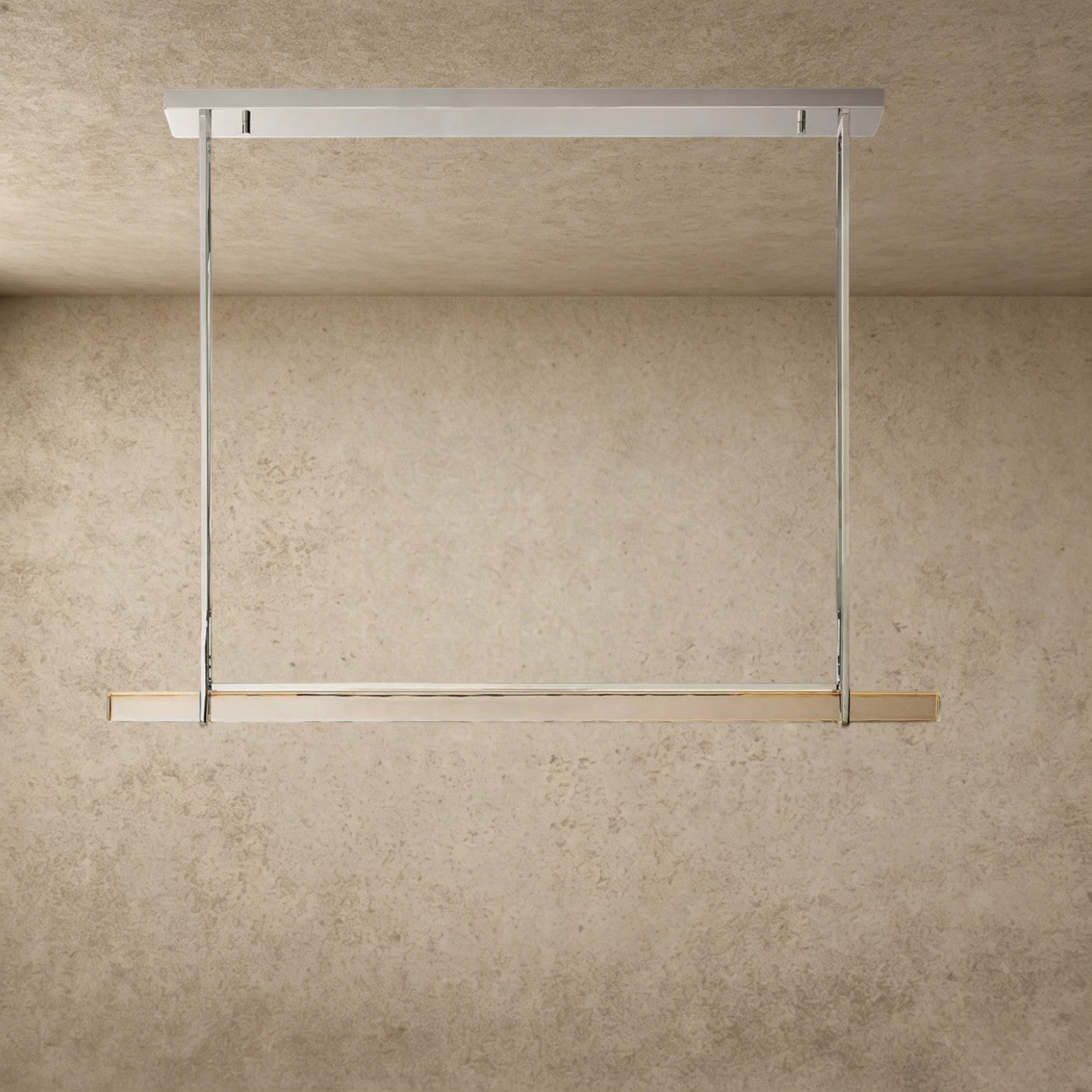 Audubon Crystal Linear Single Bar Chandelier