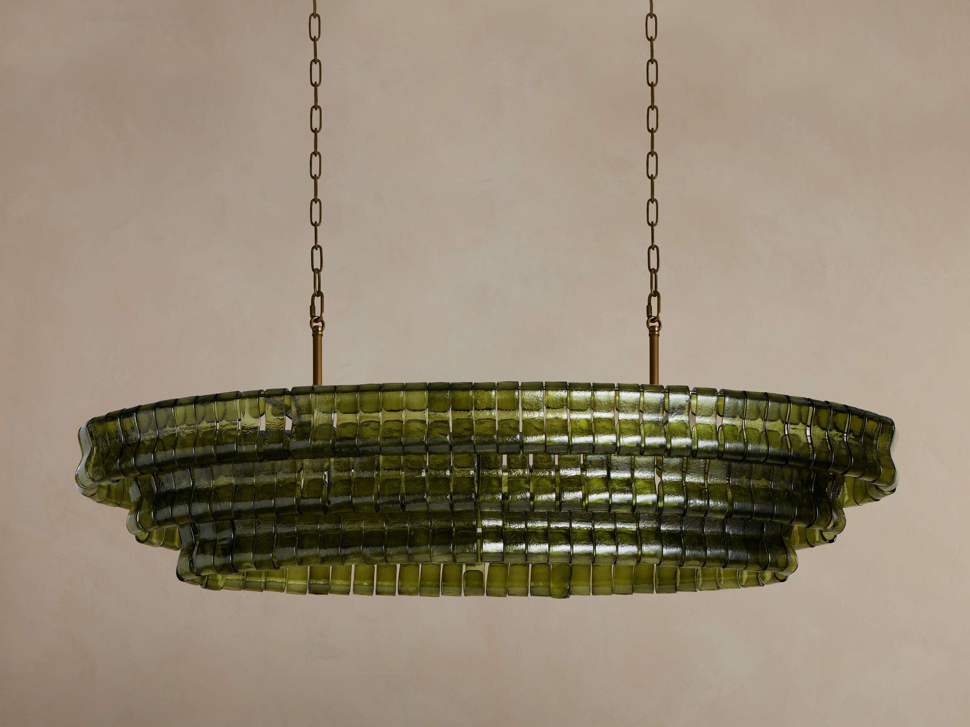 Ghiaccio Oval Chandelier 54 inch, 65 inch