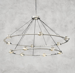 Éclatant Round Chandelier 36", 48", 60", Two-Tied 60"