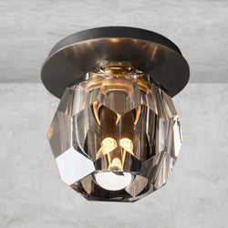Boule De Cristal Clear Glass Petite Flushmount