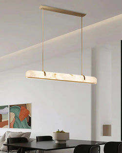 Linear Alabaster Chandelier 35.4", 59.1"