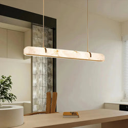 Linear Alabaster Chandelier 35.4", 59.1"