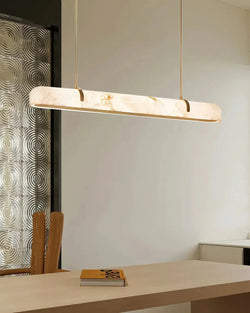 Linear Alabaster Chandelier 35.4", 59.1"