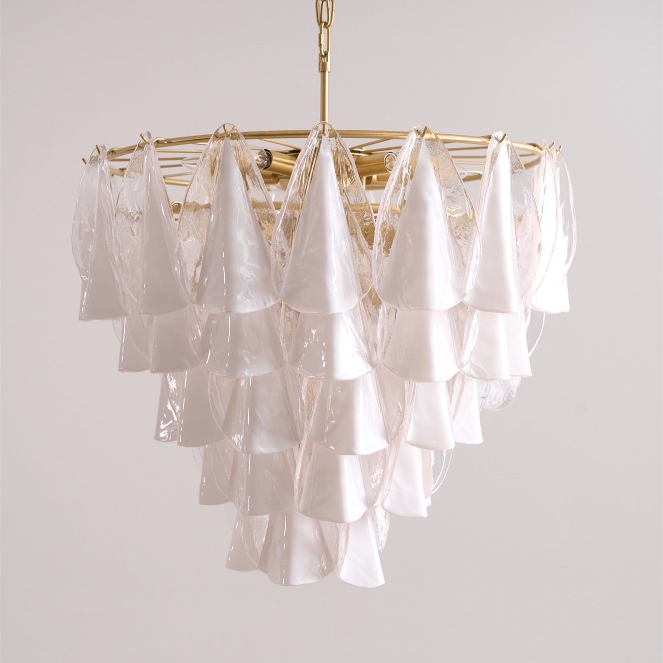 Lunara White Murano Chandelier