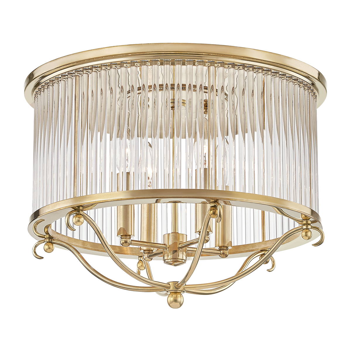 Glass Semi Flush