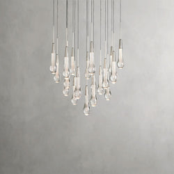 Soltaire Round Chandelier 17", 24", 36", 58"