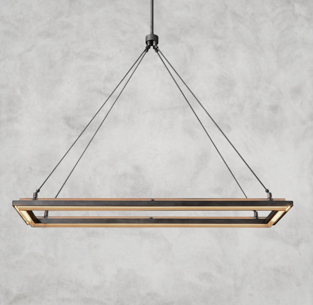 Peralta Rectangular Chandelier 48", 62"