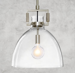 Machinist Glass Cloche Pendant 10", 14", 18"