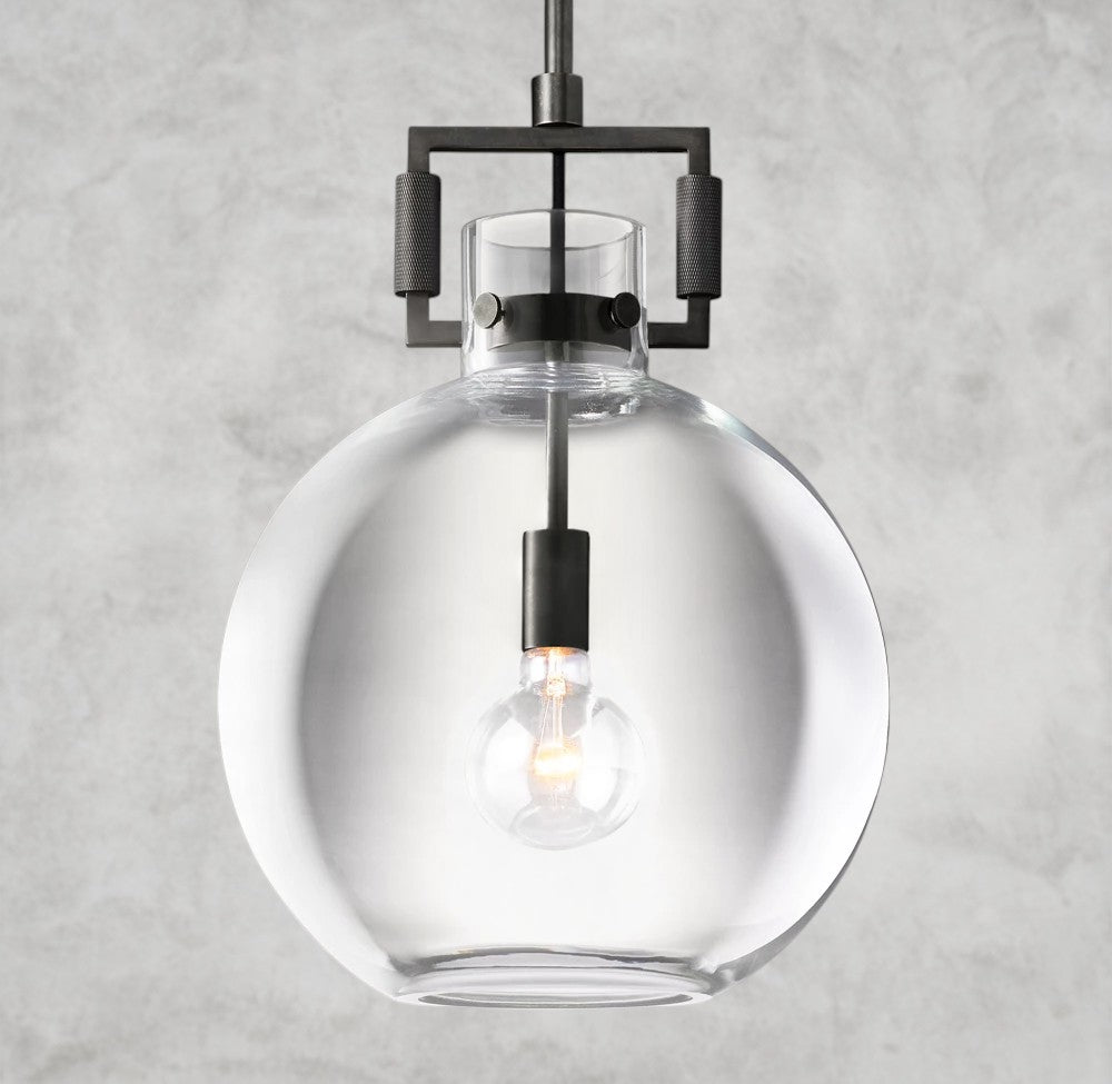 MACHINIST GLASS GLOBE PENDANT 10