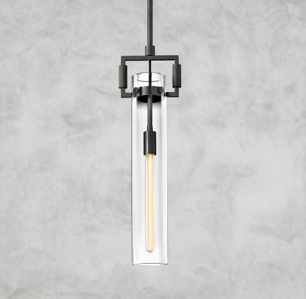 Machinist Glass Cylinder Pendant 12
