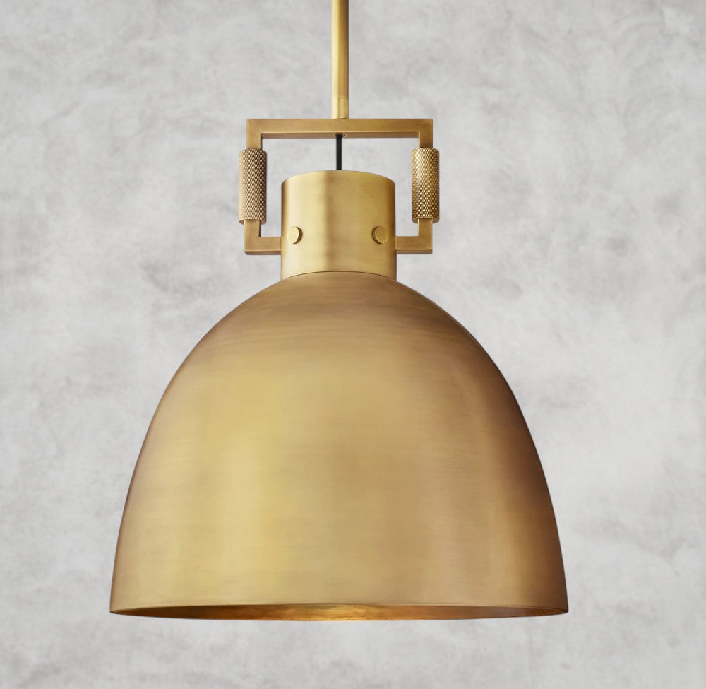 MACHINIST METAL CLOCHE PENDANT 10", 14", 18"