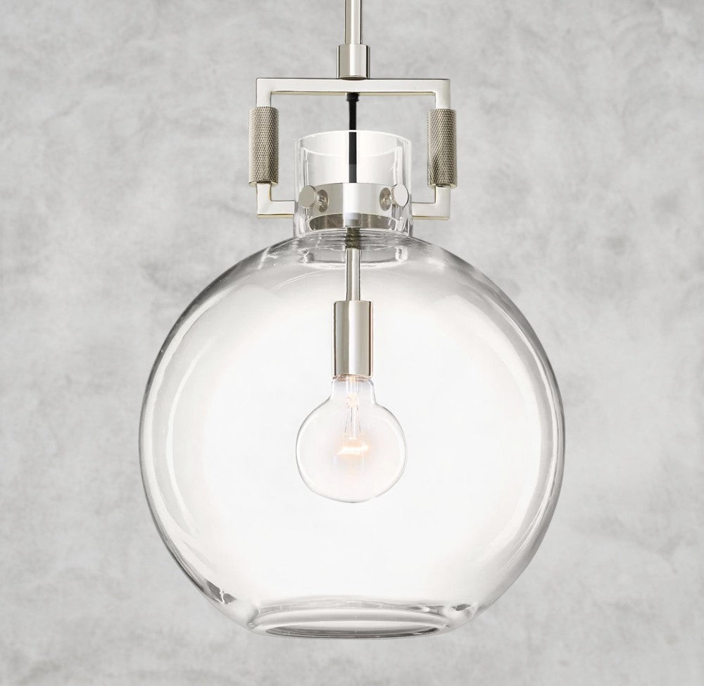 MACHINIST GLASS GLOBE PENDANT 10