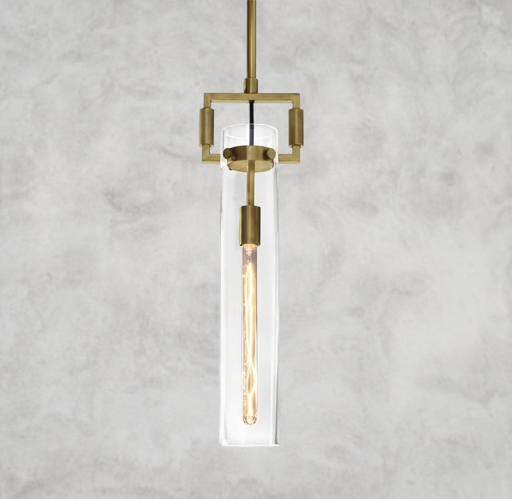 Machinist Glass Cylinder Pendant 12", 22"