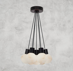 Mina Alabaster 7-Light Chandelier