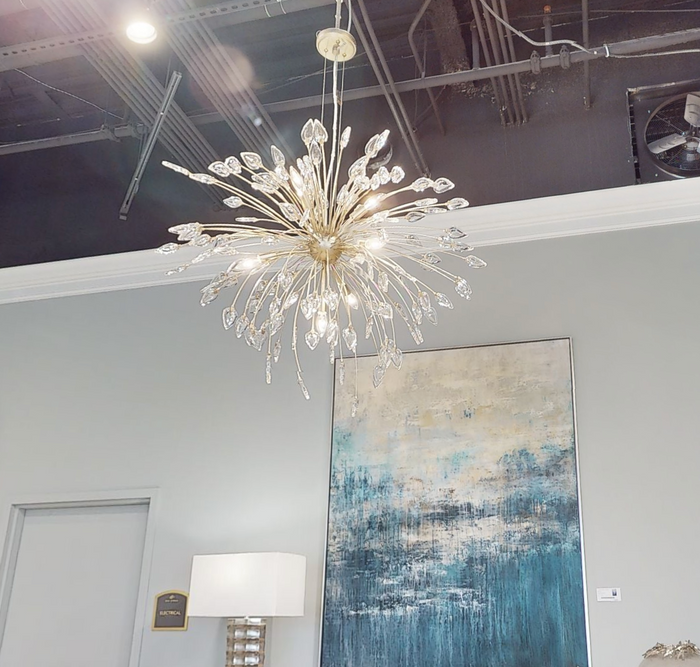 Reveille Crystal Constellation Seven-Light Pendant Chandelier