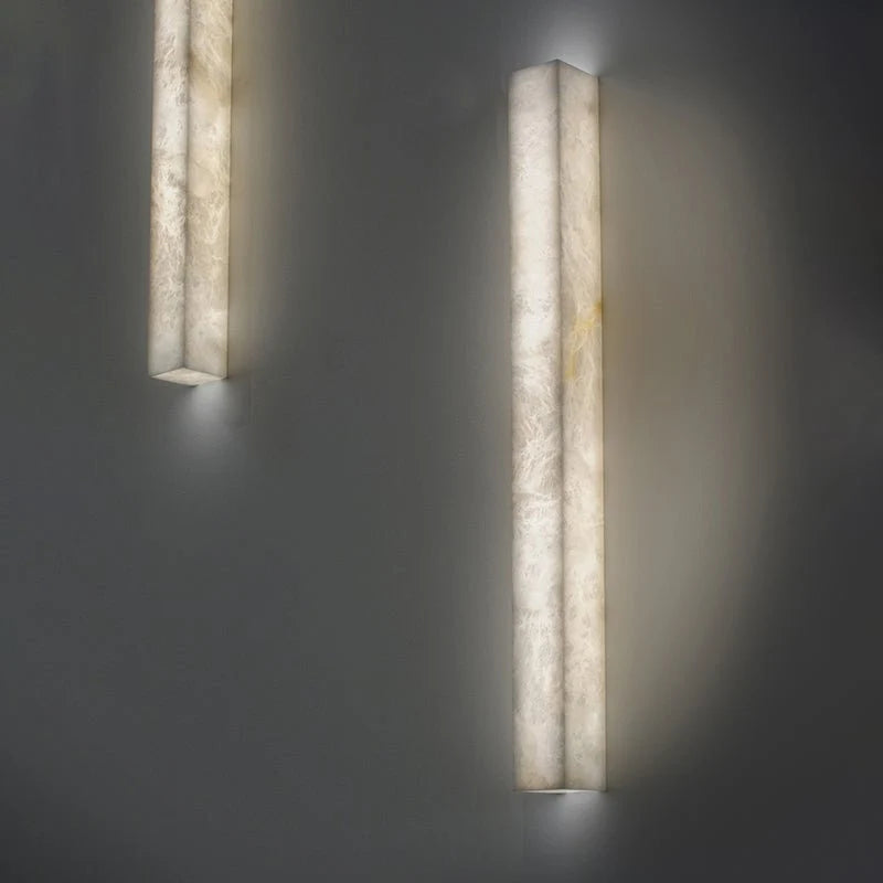 Chloe Indoor Kitchen Island Alabaster Wall Light 23.6"H, 31.1"H