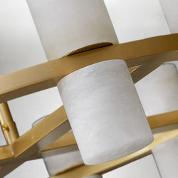 Tabitha Alabaster Living Room Round Chandelier