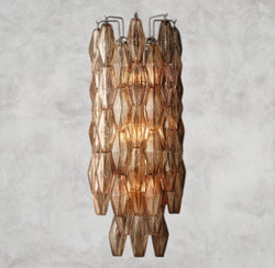 CHIARA CLEAR/ SMOKE GLASS GRAND SCONCE 30"