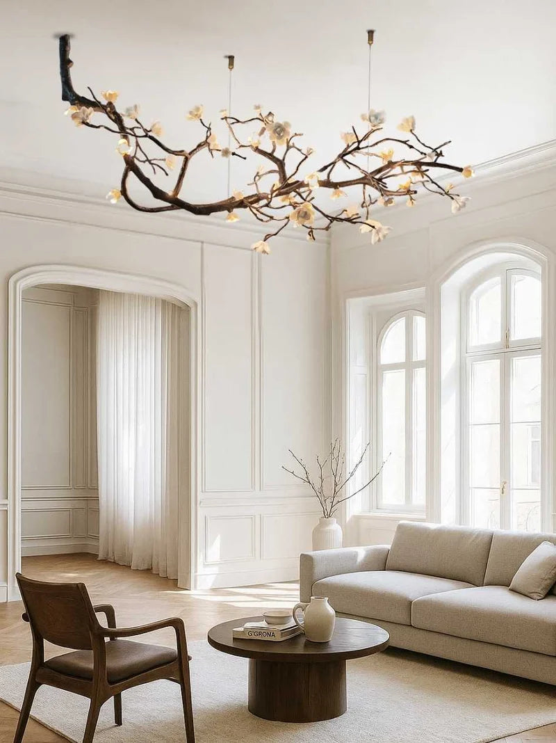 Wanos Crystal Flower Tree Branch Chandelier