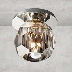 Boule De Cristal Clear Glass Petite Flushmount