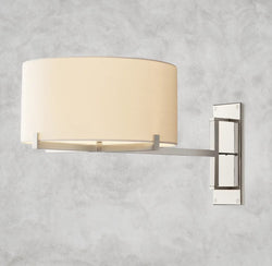 Pauillac Drum Shade Swing-Arm Sconce