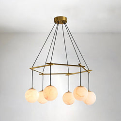 Alabaster Ball Chandelier