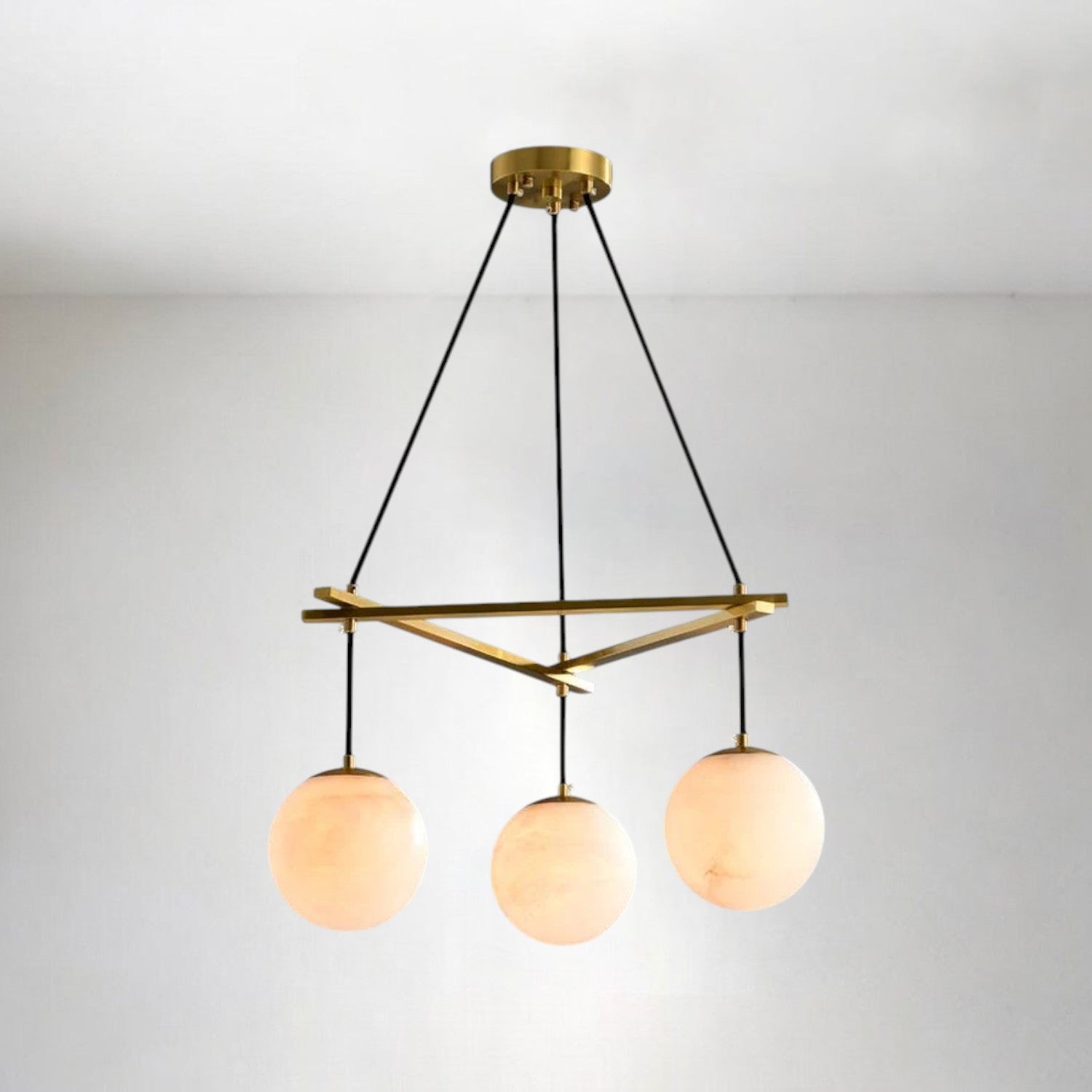 Alabaster Ball Chandelier