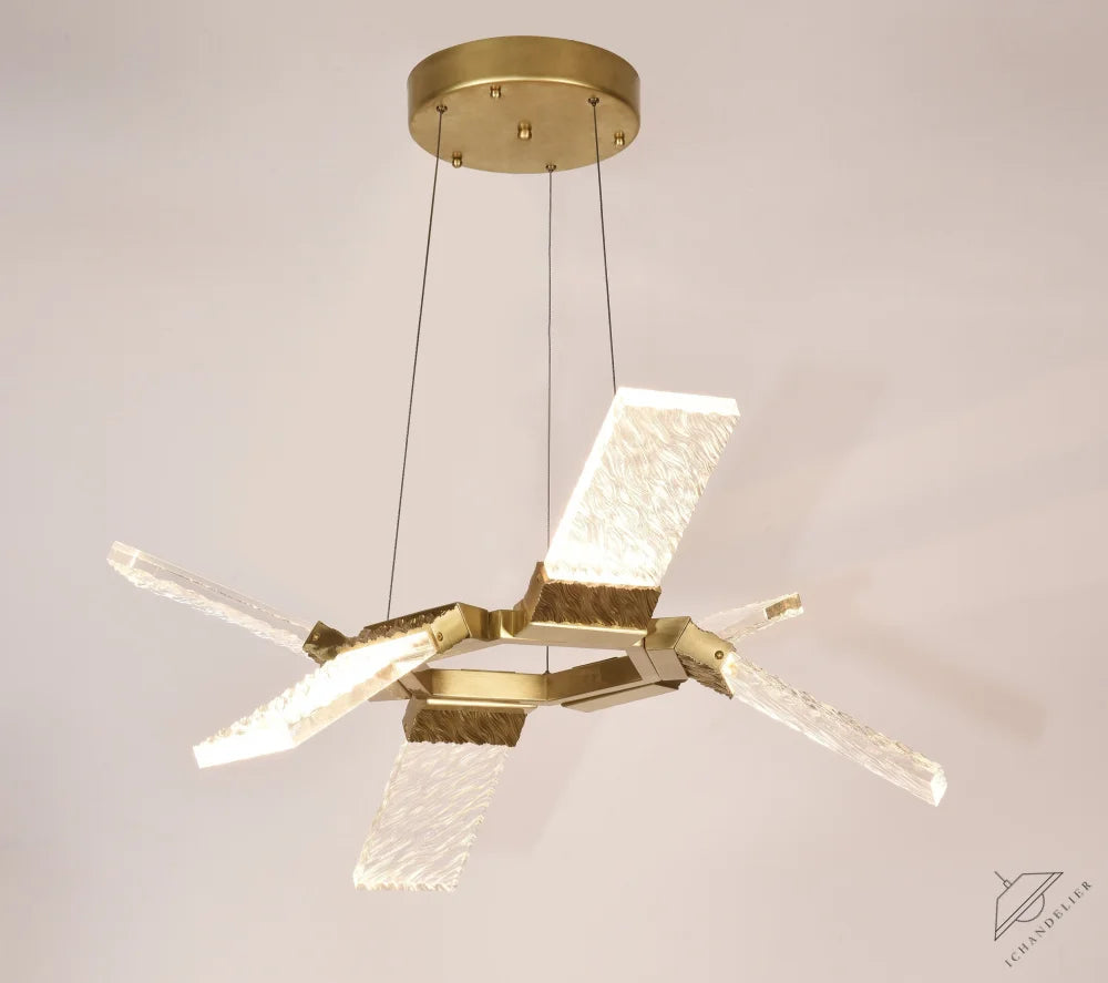 Aimee LED Round Ring Wave Chandelier