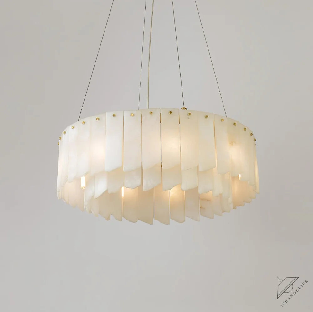Alabaster Cascade Tiered Chandelier