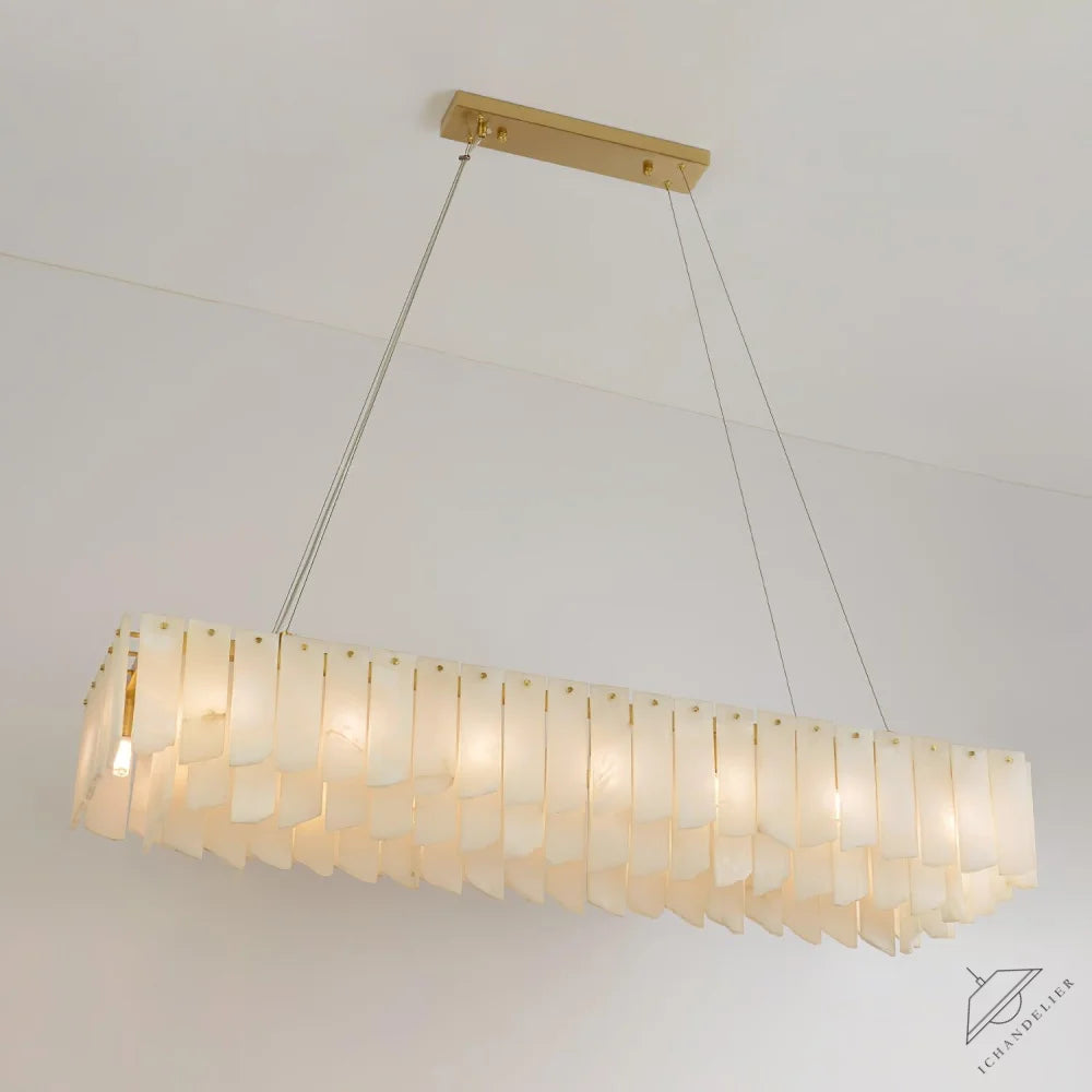 Alabaster Cascade Tiered Chandelier