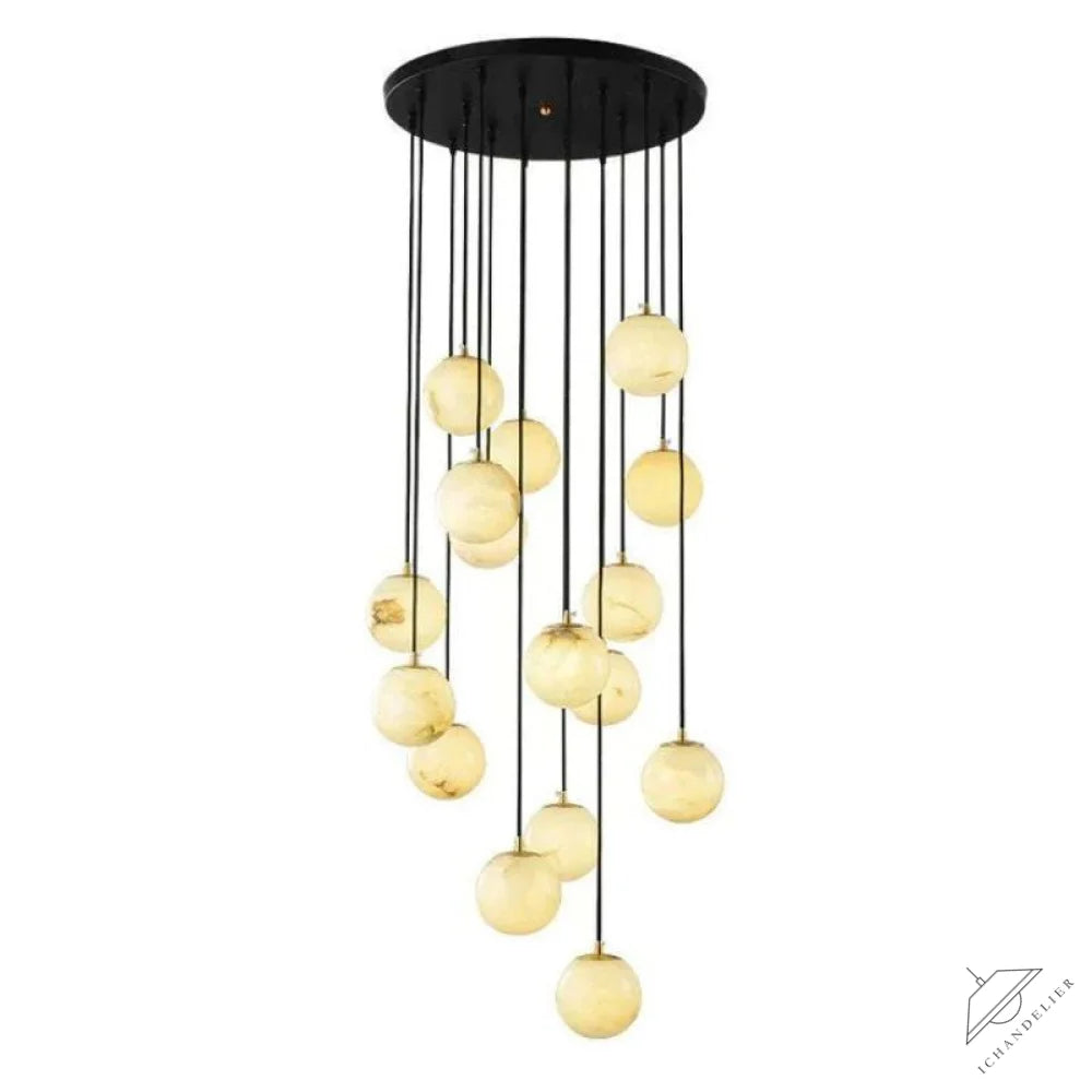 Alabaster Global Staircase Chandelier