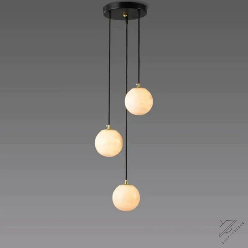 Alabaster Global Staircase Chandelier