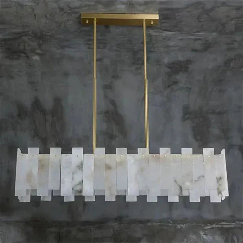 Alabaster Linear Chandelier 38.6"