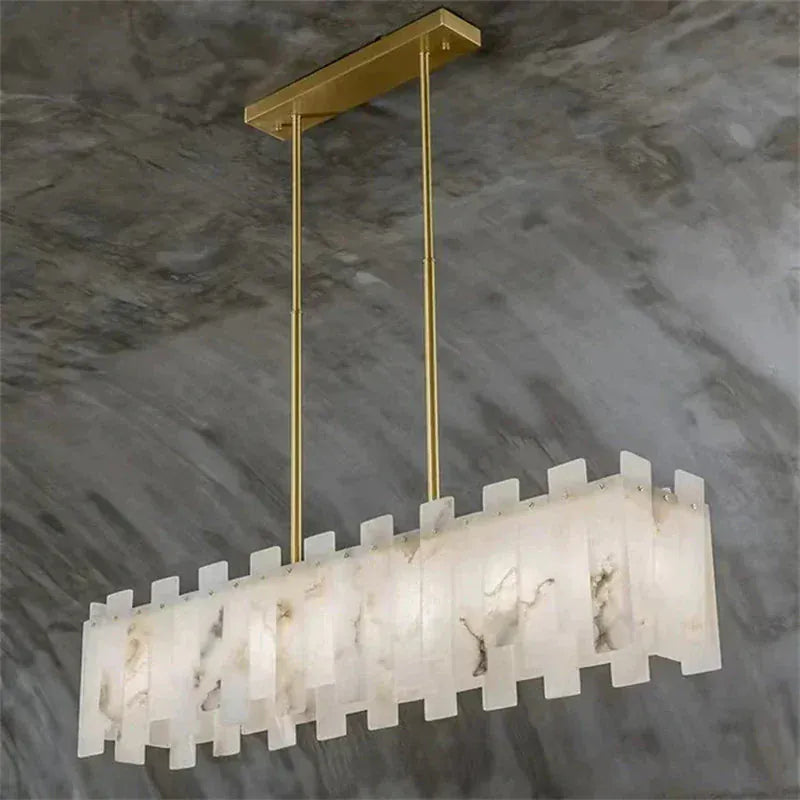 Alabaster Linear Chandelier 38.6