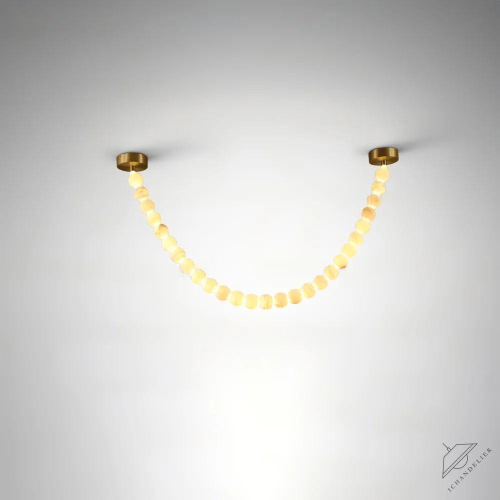 Alabaster Pearl Necklace Chandelier