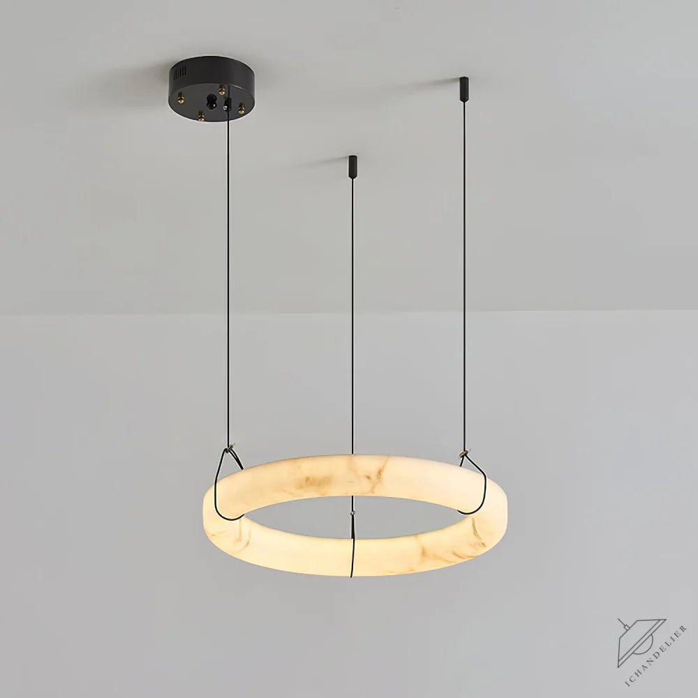 Alabaster Ring Pendant Lamp