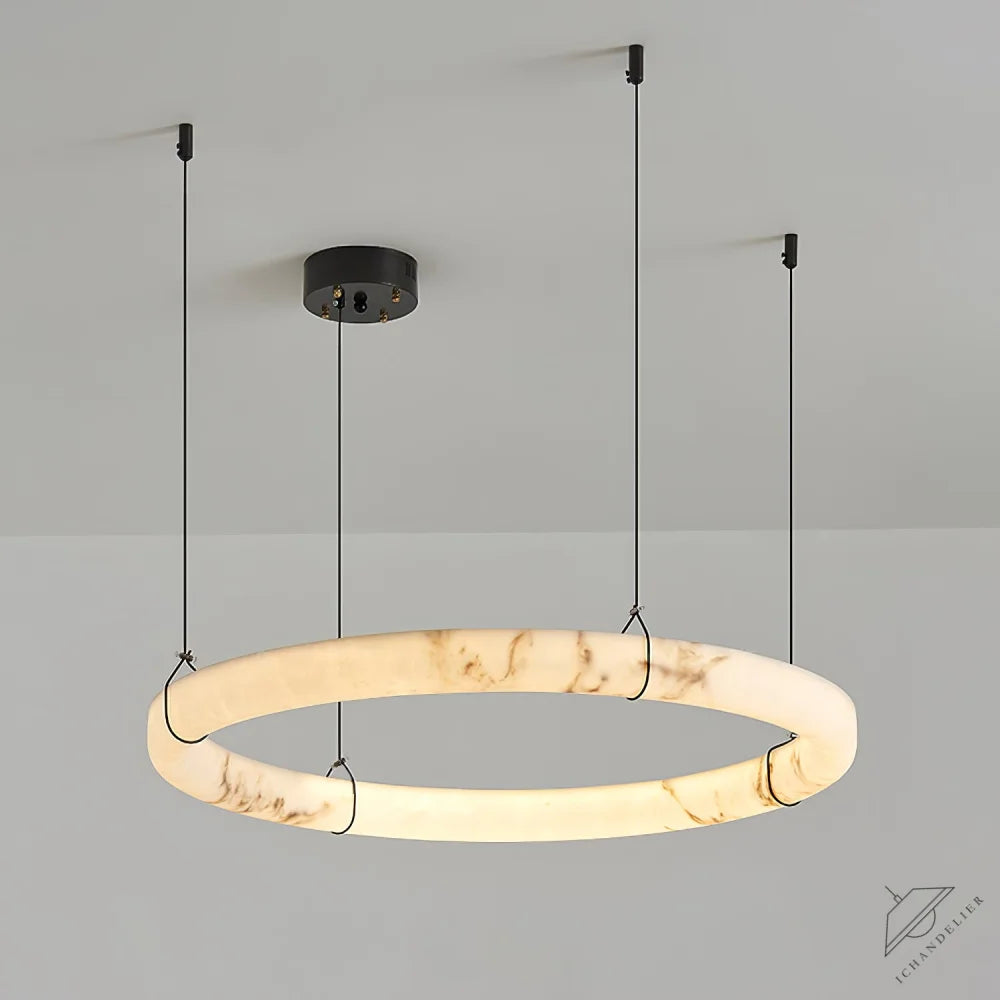 Alabaster Ring Pendant Lamp