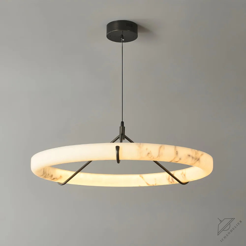 Alabaster Ring Pendant Lamp