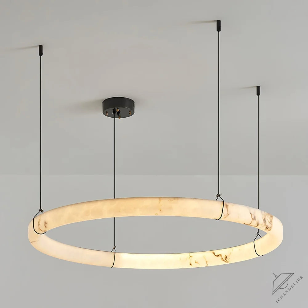 Alabaster Ring Pendant Lamp