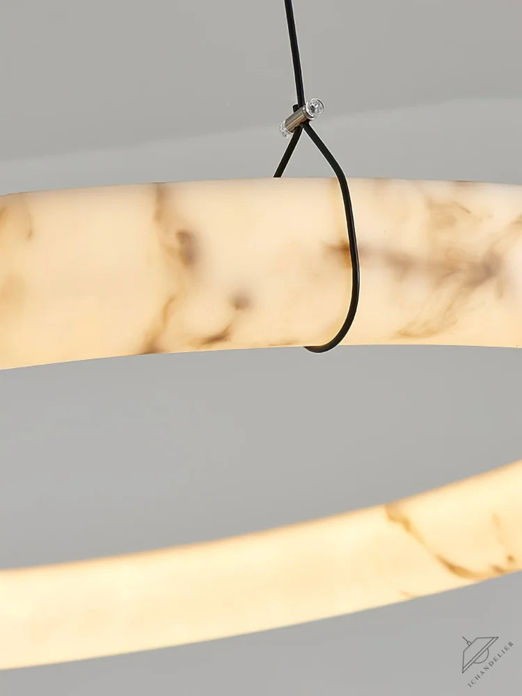 Alabaster Ring Pendant Lamp