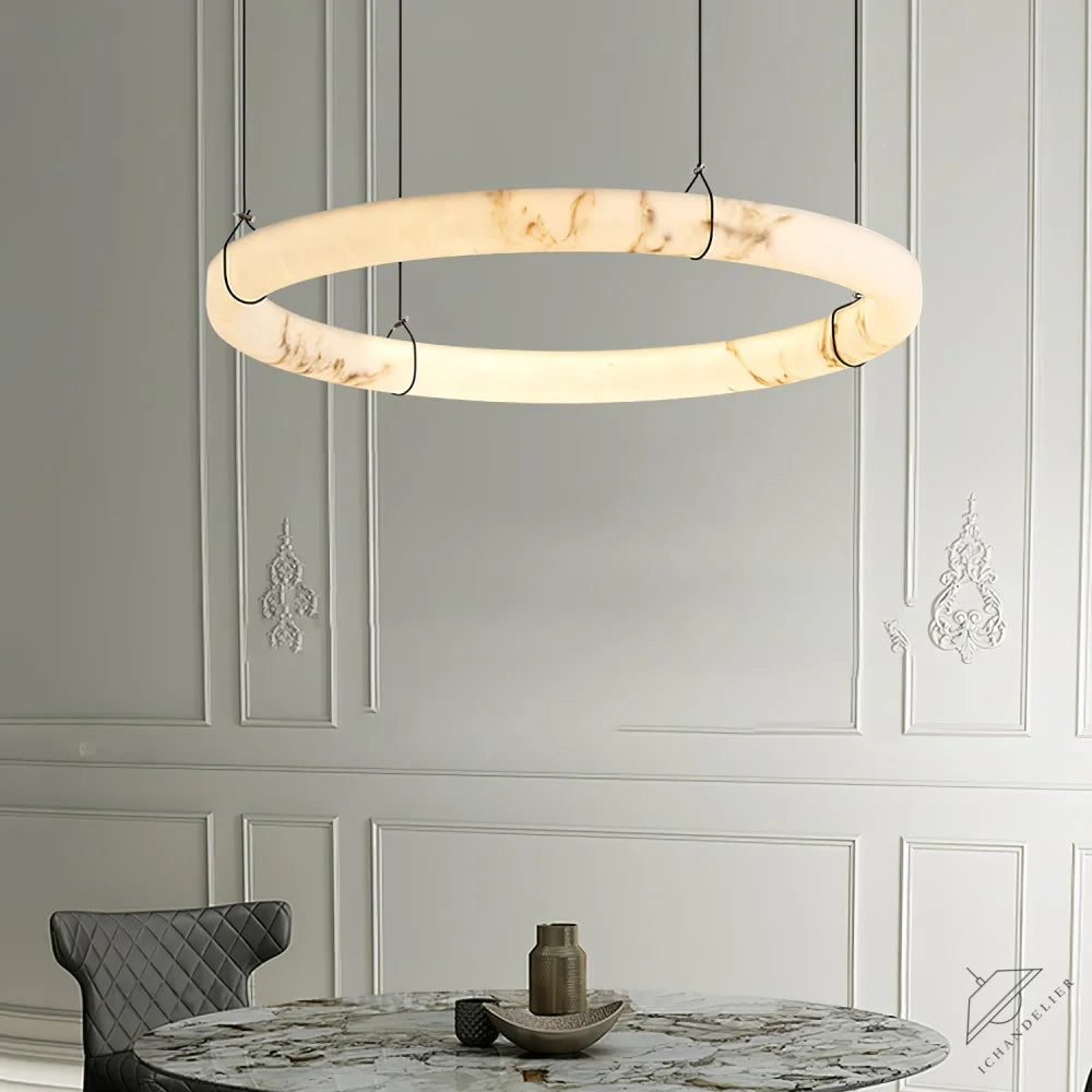 Alabaster Ring Pendant Lamp