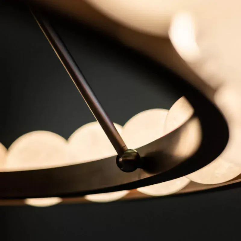 Alabaster Suter Chandelier 35.4", 46.5", 57.5"