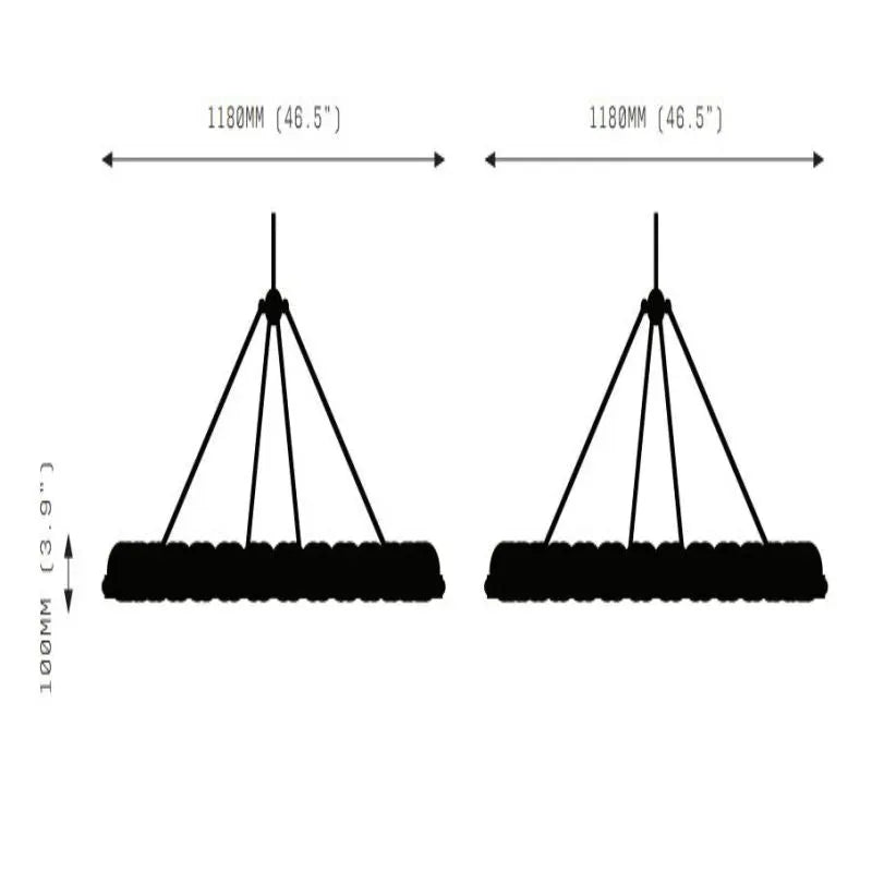 Alabaster Suter Chandelier 35.4", 46.5", 57.5"