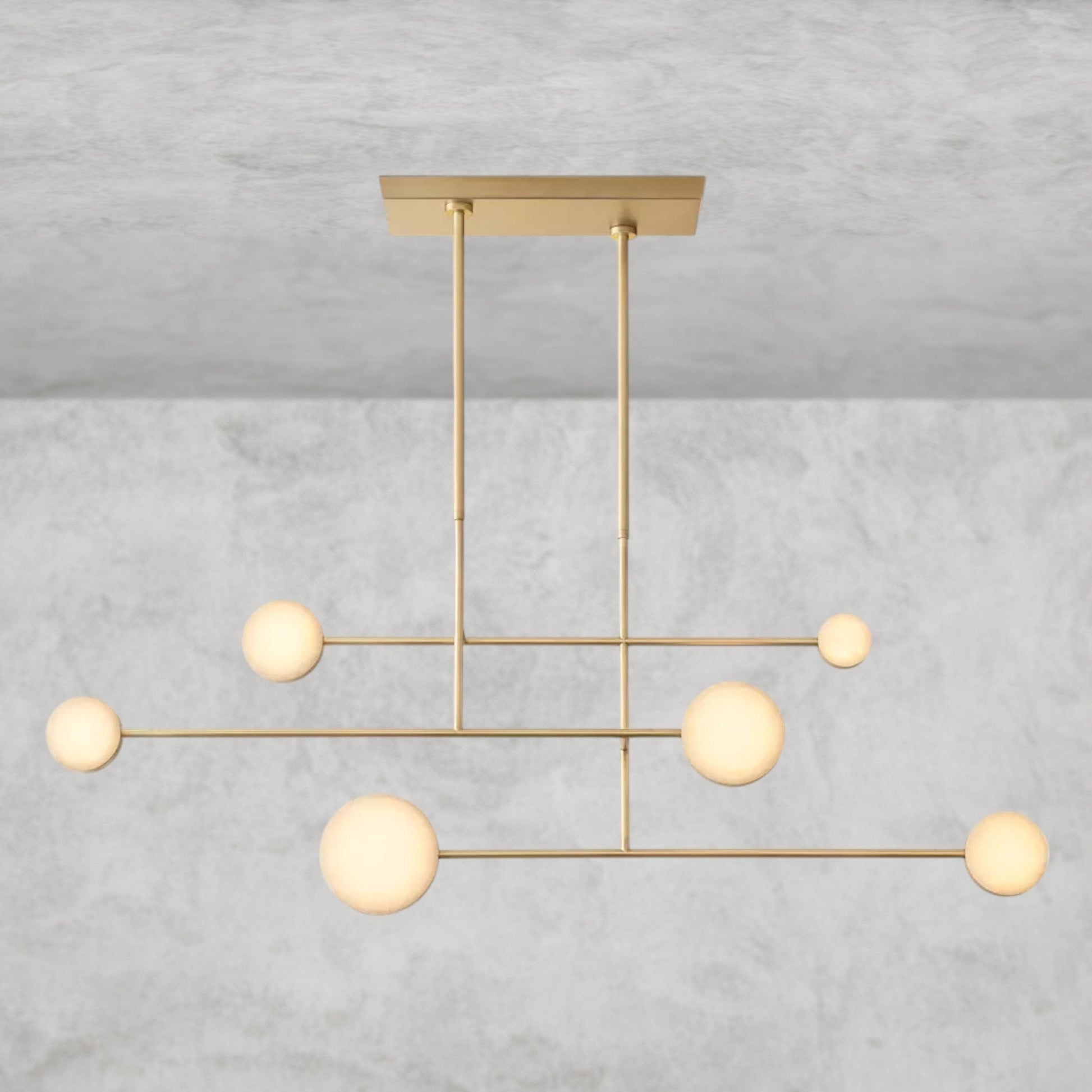 54" / Brass Alexander Linear Chandelier