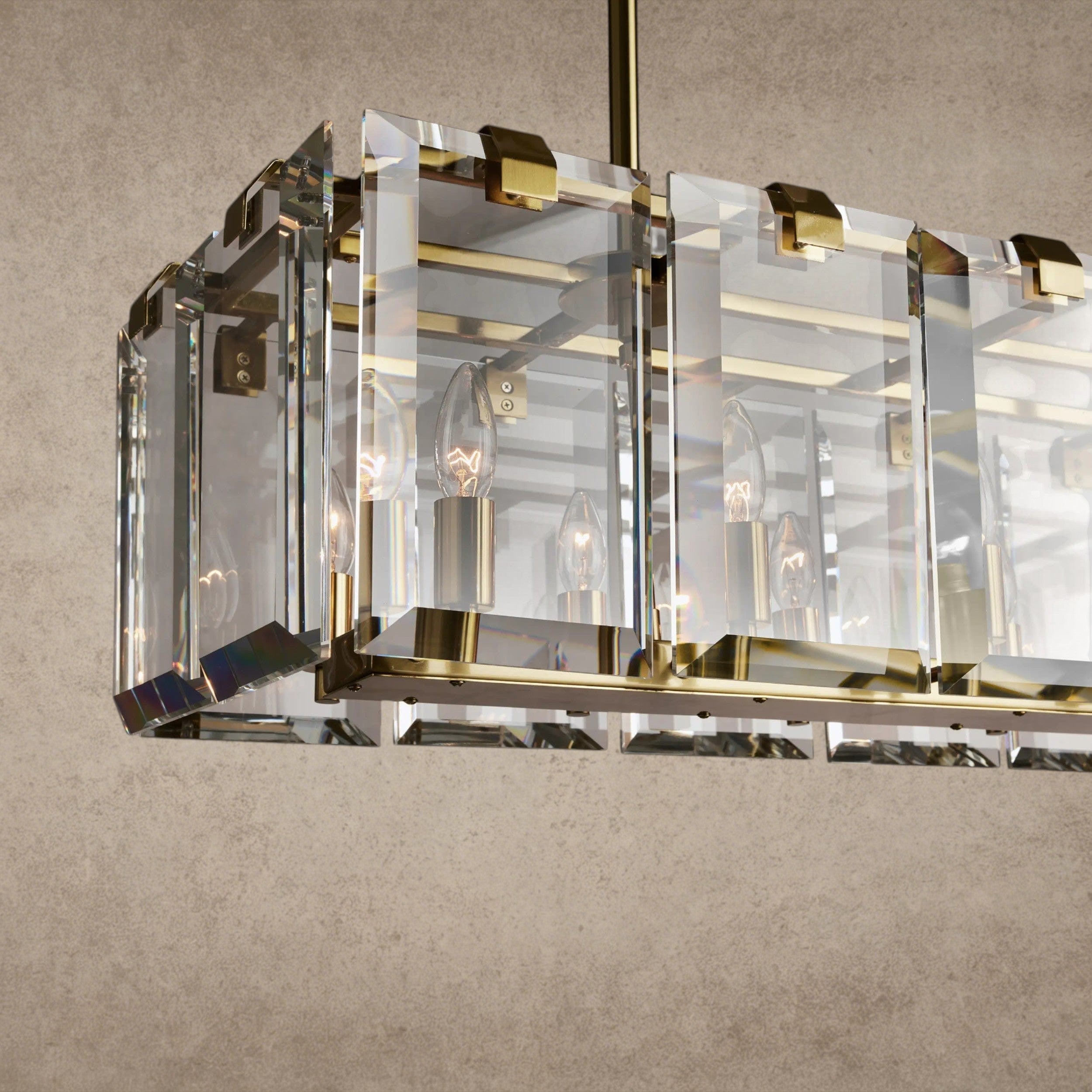 Amaya Rectangular Chandelier 40", 53"