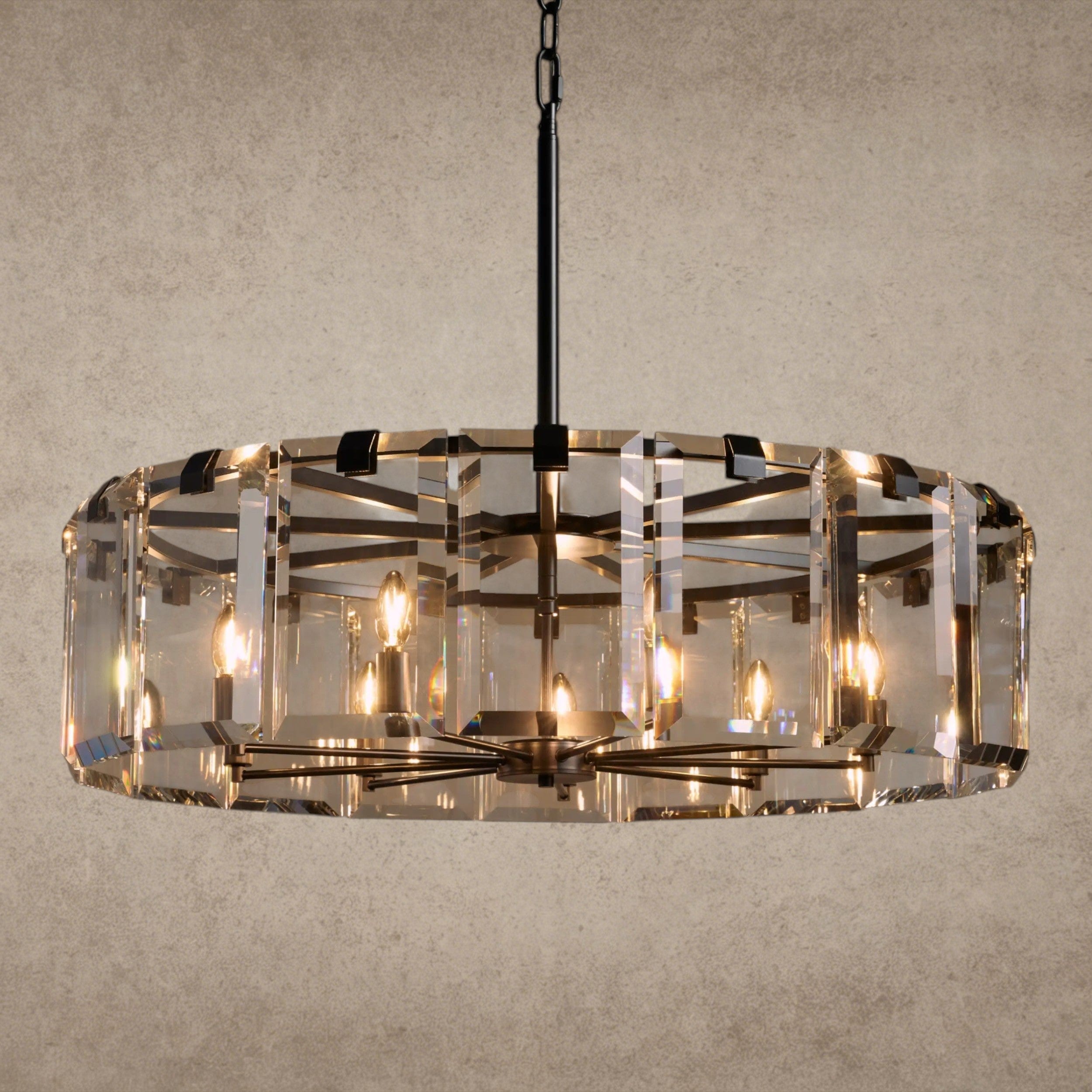 38" / Bronze Amaya Round Chandelier 21.5", 30", 38", 48"